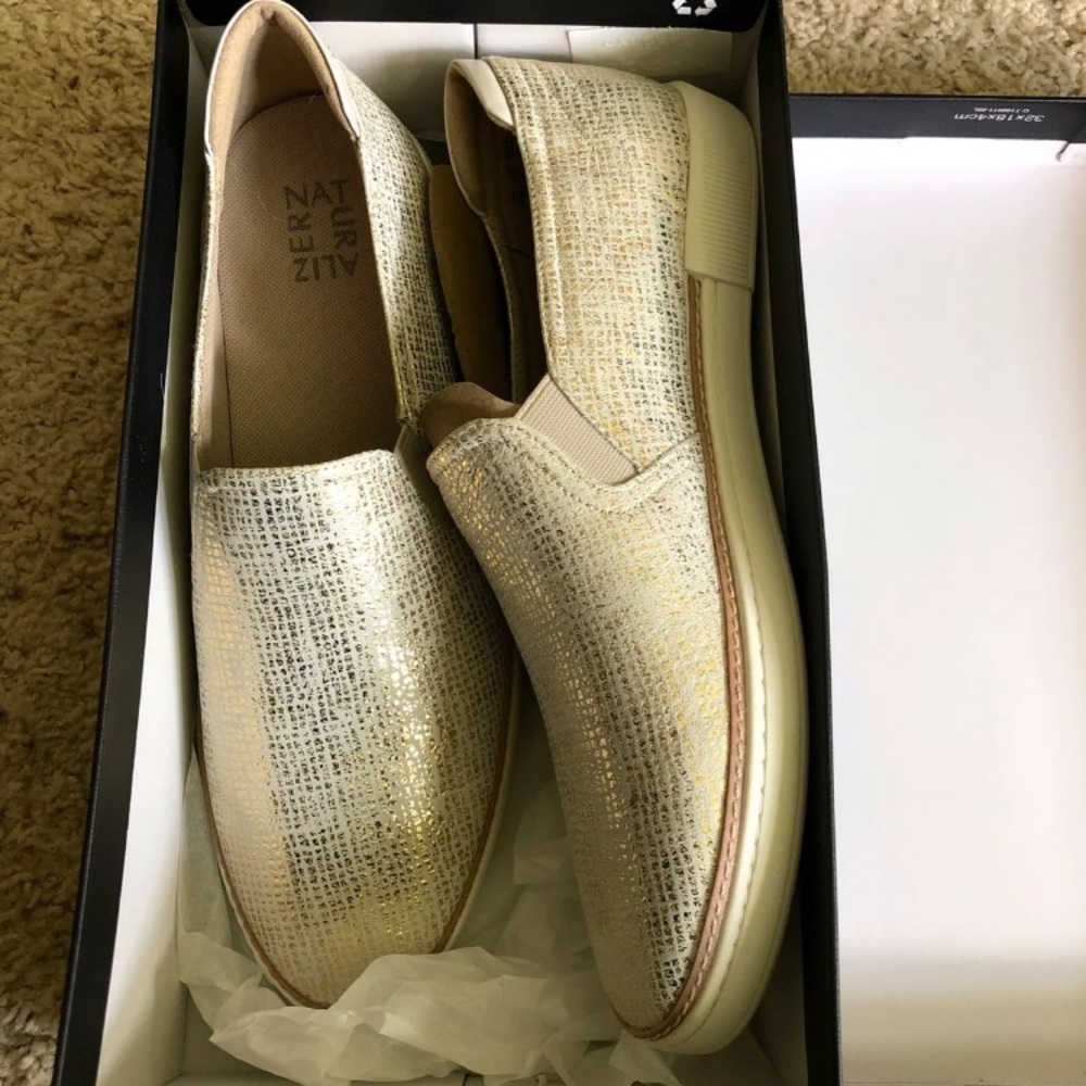 Golden fashion sneakers